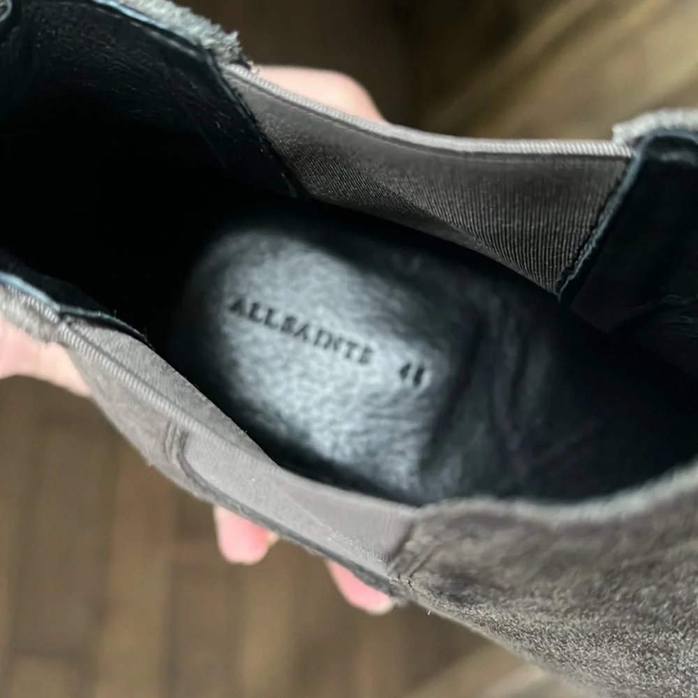 AllSaints Black Chelsea Boots